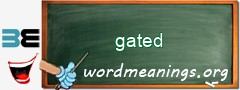 WordMeaning blackboard for gated